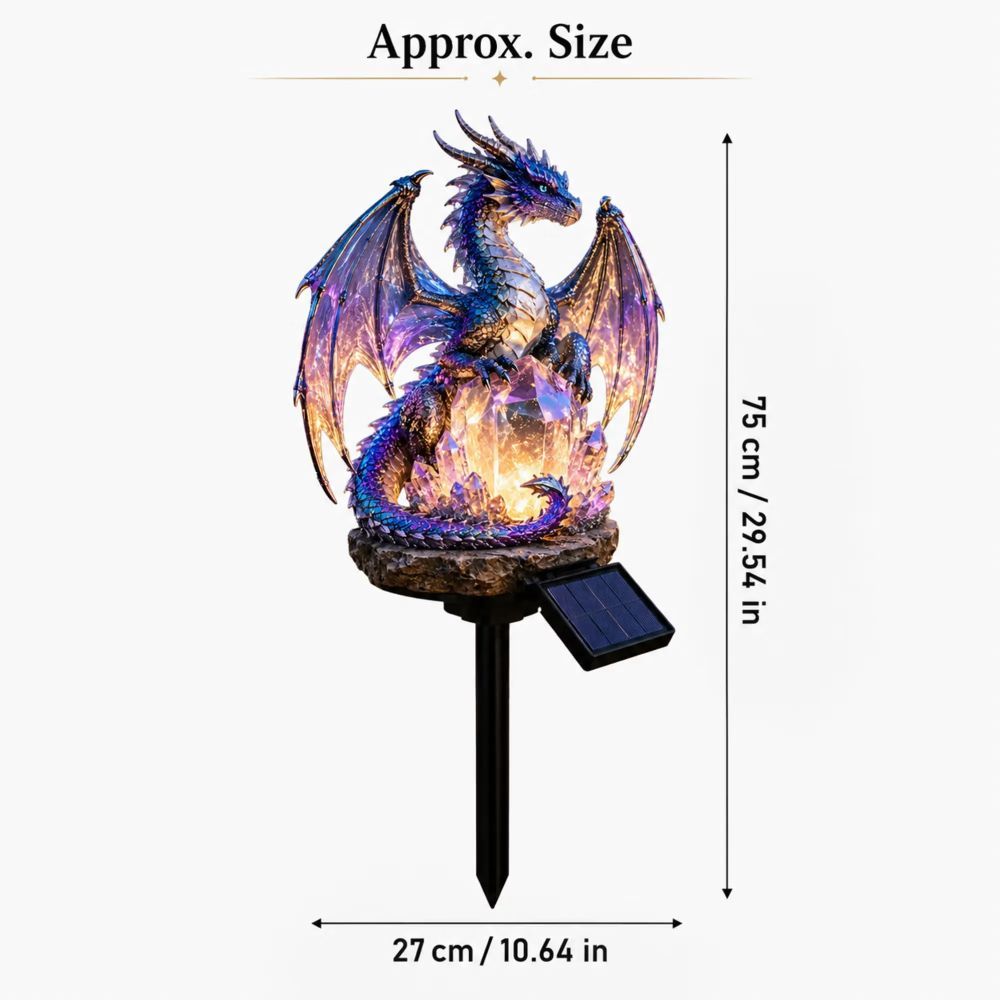 🐉 Amethyst Crystal Dragon✨️Solar Dragon Crystal Garden Light